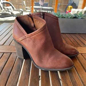 Lucky Brand Heels - Burgundy Leather - Size 7.5